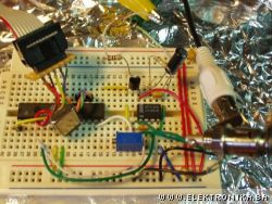 Video overlay circuit with ATmega8 - OSD