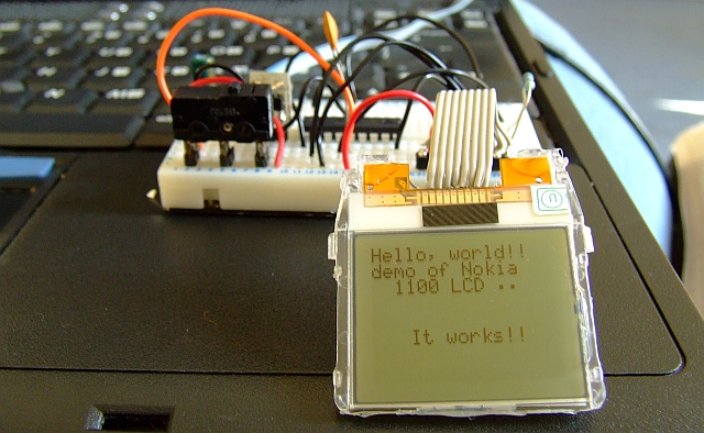 Nokia 1100 LCD with PIC microcontroller - Elektronika.ba