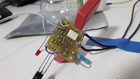 IR Light Dimmer v2 under development - test PCB