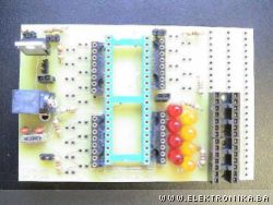 PIC16F877A development and test board