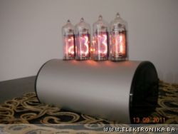 Warm tube clock v2 u kućištu - slike od korisnika