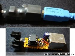 Simple USB temperature probe